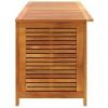 Garden Storage Box with Louver 59.1"x19.7"x22" Solid Wood Acacia