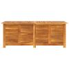 Garden Storage Box with Louver 59.1"x19.7"x22" Solid Wood Acacia