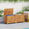 Garden Storage Box with Louver 59.1"x19.7"x22" Solid Wood Acacia